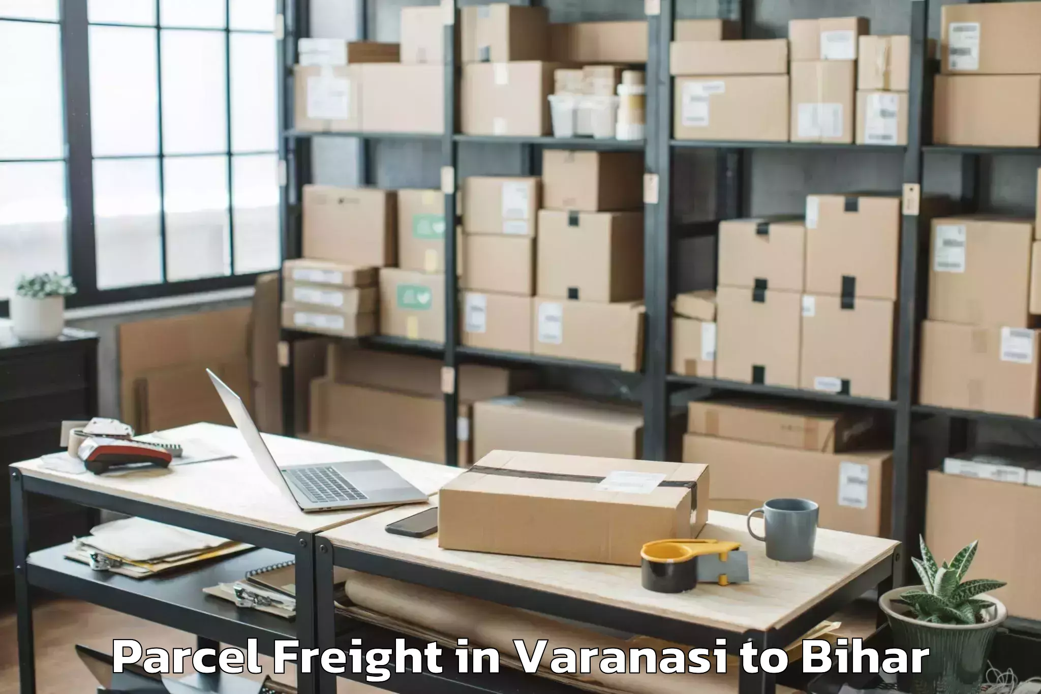 Book Varanasi to Katiya Parcel Freight Online